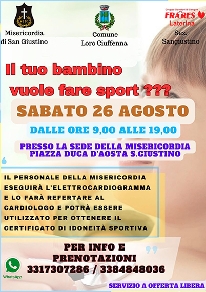 il tuo bambino vuole fare sport ?