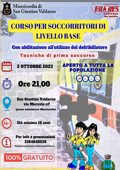 Corso soccorritore livello base