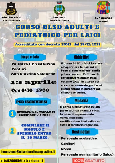 CORSO BLSD ADULTI E PEDIATRICO PER LAICI